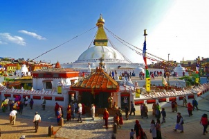 #nepal  #kathmandu #temple #stupa #bouddhanath #bluesky #trekking #pentax #pentaxk30 #neverstopexploring